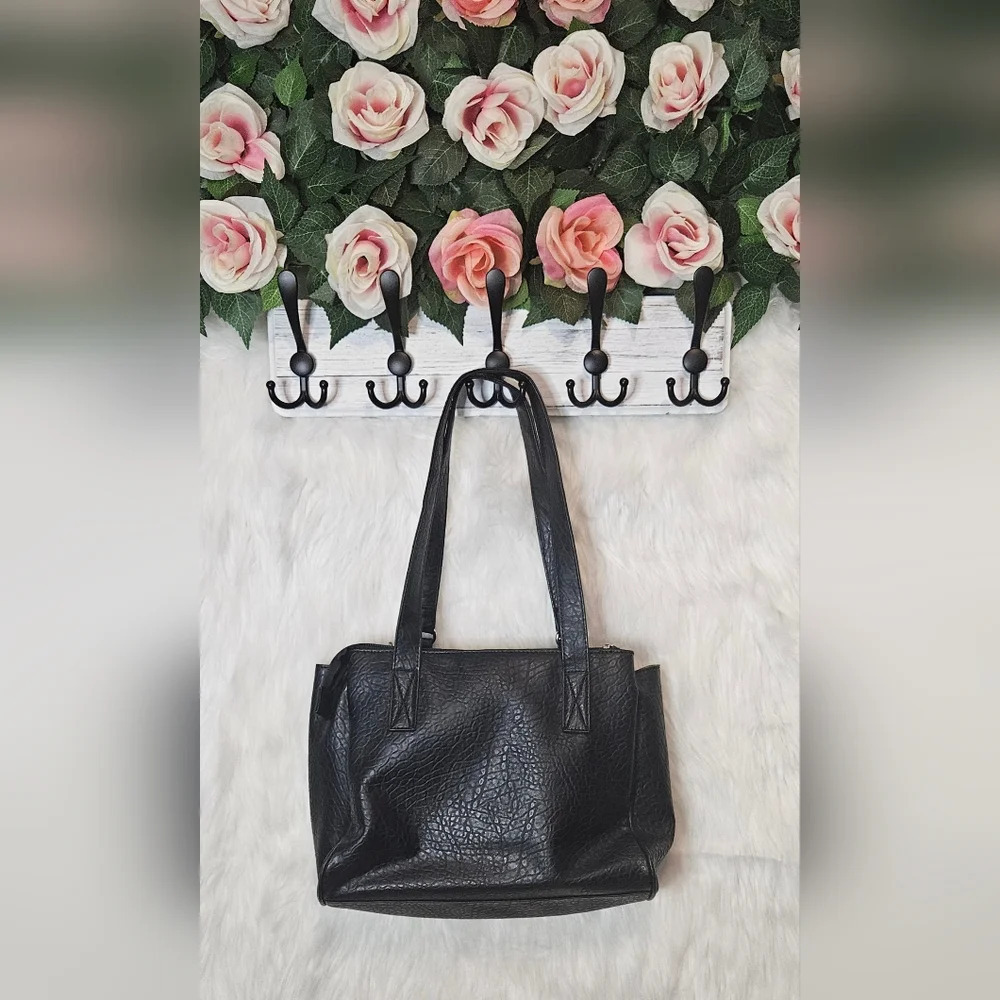 AMF Classic Black Satchel Tote Bag - Picture 3 of 8
